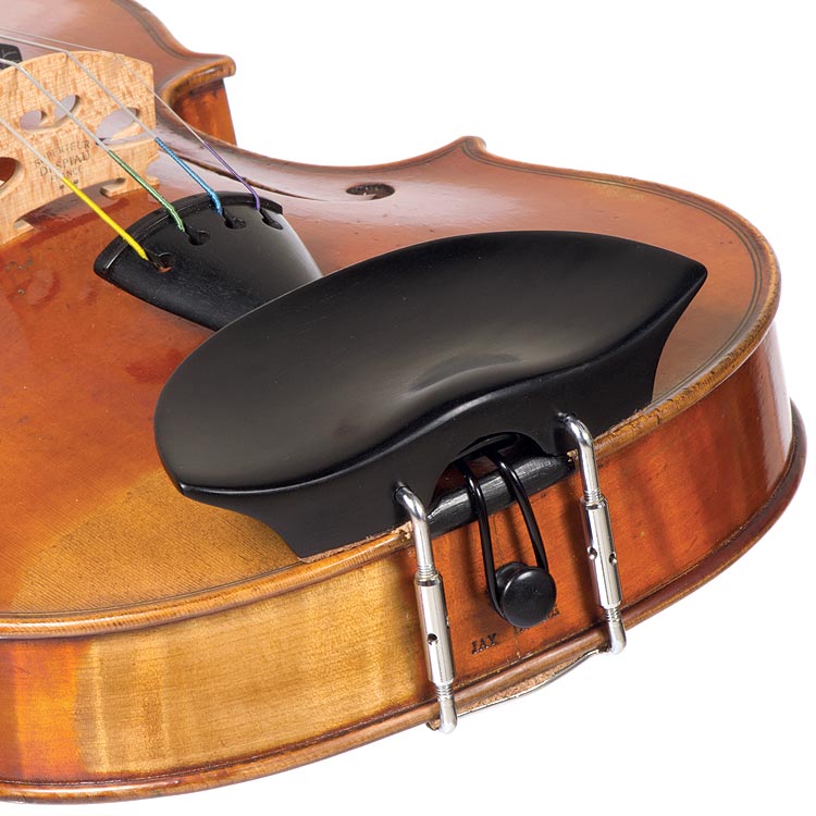 Flesch Ebony Chinrest for Violin with Standard Bracket