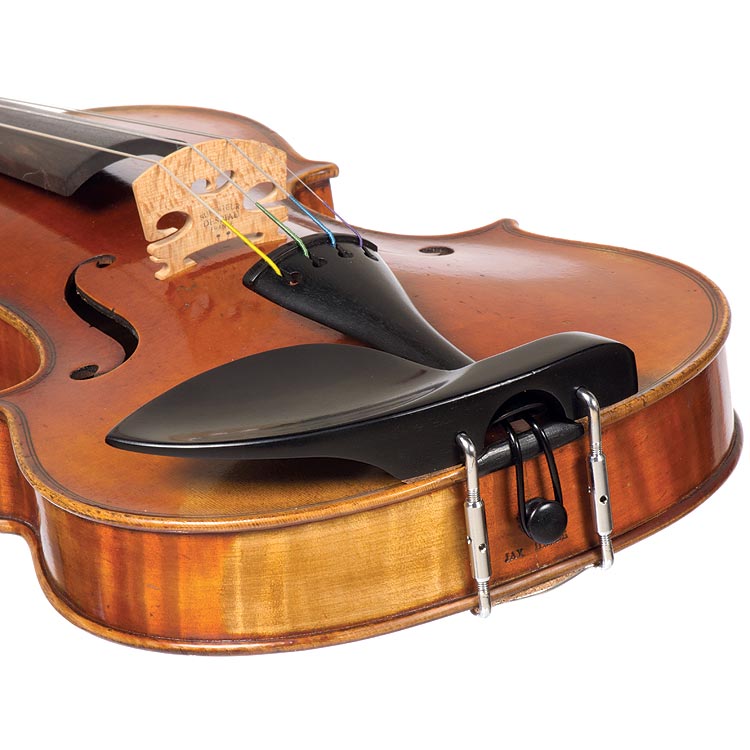 Guarneri Violin Tall Chinrest, 4/4, Ebony, Standard Bracket, 30mm plate