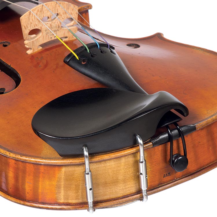 Hollywood Ebony Chinrest for Violin with Standard Bracket