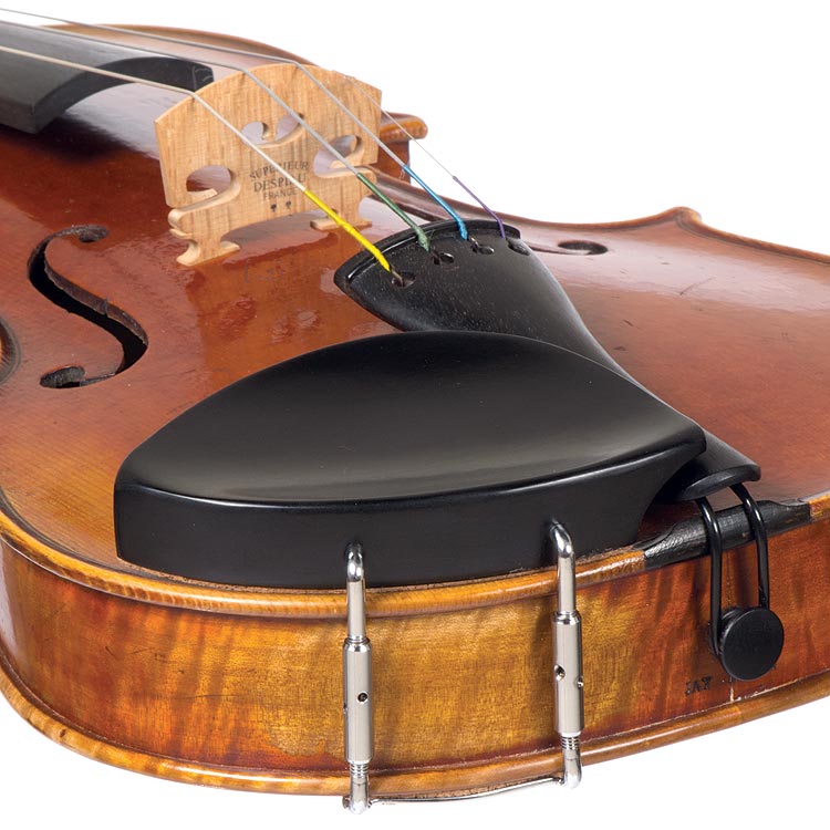Kaufman Ebony Chinrest for 4/4 Violin with Standard Bracket