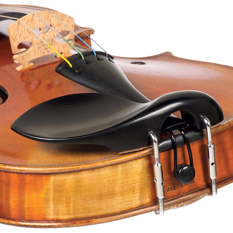 Strad Ebony Chinrest for Violin with Standard Bracket