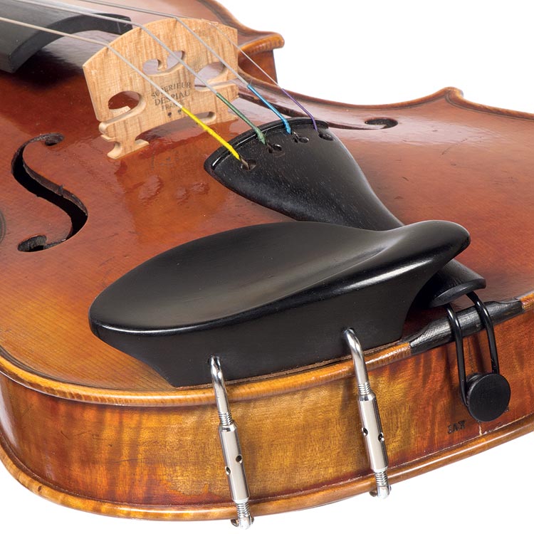 Strobel Ebony Chinrest for Violin with Standard Bracket
