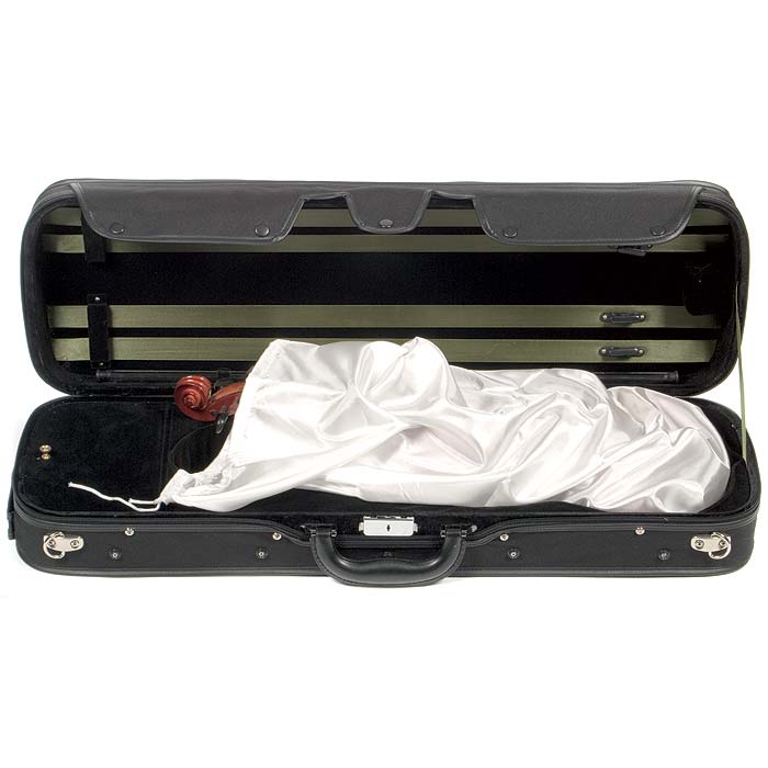 Satin Pouch for Violin - White