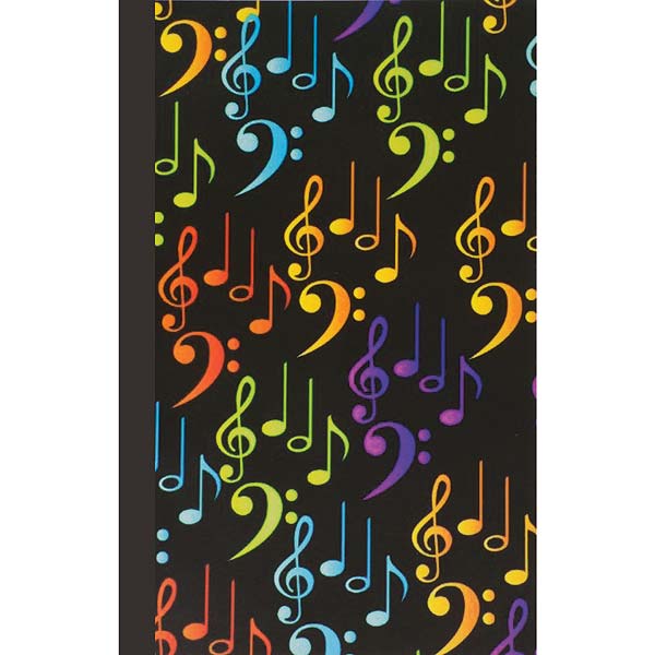 Journal: Lined Paper - Music Notes Cover 5 1/4" x 8 1/4"