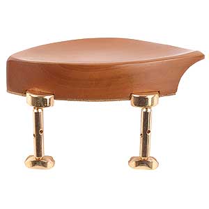 Kaufman Boxwood Chinrest for Violin with Gold-Plated Hill Bracket