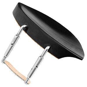 Kaufman Ebony Chinrest for 1/2 Violin with Standard Bracket
