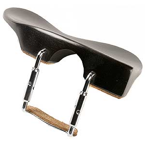 Ohrenform/Berber Violin Tall Chinrest, Ebony, Standard Bracket, 30mm plate