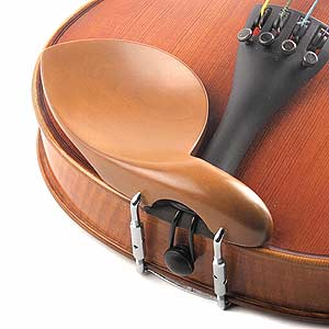 Strad Boxwood Chinrest for Violin with Standard Bracket