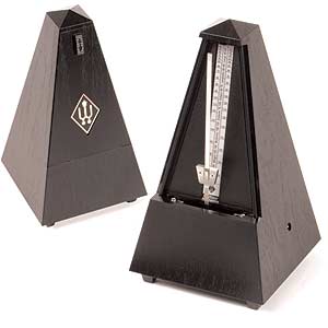 Wittner Traditional Metronome: Plastic Black