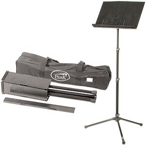 Peak SMS-30 Tall Music Stand with Steel legs; black