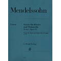 Sonata no.2 in D Major op.58, cello (urtext); Felix Mendelssohn (G. Henle)