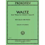 Waltz ("Music for Children") Op 65, Cello; Serge Prokofieff (International)