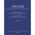 Nine Sonatas for Cello, RV 39-47 (urtext); Antonio Vivaldi (Barenreiter)