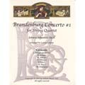 Brandenburg Concerto no. 1, string quartet score and parts with alternative violin III; Johann Sebastian Bach (Latham Music)