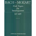 Fugues (5) for String Quartet KV405; Bach/Mozart (Kunzelmann)