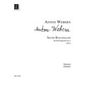 Six Bagatellen, String Quartet, op. 9, score; Anton Webern (Universal Editions)