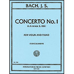 Concerto No. 1 in A Minor, BWV 1041, for violin and piano; Johann Sebastian Bach (International)