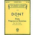 Thirty Progressive Exercises, Op. 38, for violin; Jacques Dont (Schirmer)