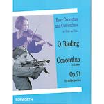 Concertino in A Minor, Op. 21, for violin and piano; Oskar Rieding (Bosworth)