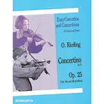Concertino in D Major, Op. 25, for violin and piano; Oskar Rieding (Bosworth)