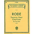 Twenty-four Caprices, for violin (Barkley); Pierre Rode (Schirmer)
