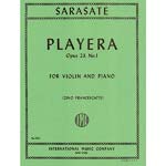 Playera, Op. 23, No. 1, violin (Spanish Dances); Pablo de Sarasate (International)