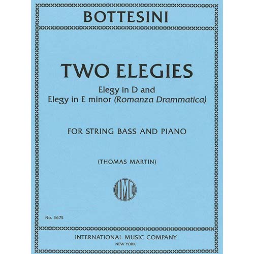 Two Elegies for double bass and piano; Giovanni Bottesini (International)