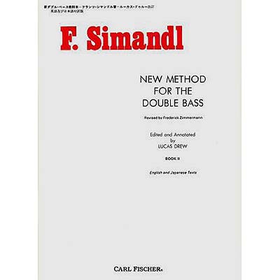 New Method for the Double Bass, book 2; Franz Simandl (Carl Fischer)