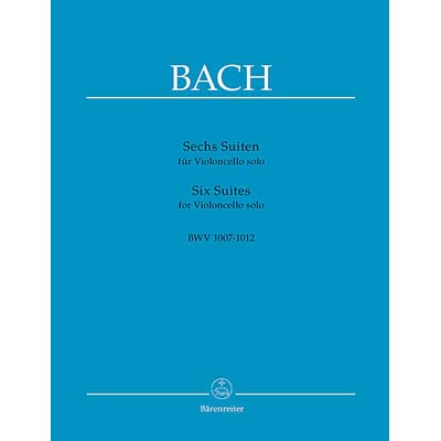 Six Suites for Cello BWV 1007-12 (A. Wenzinger);  Johann Sebastian Bach (Barenreiter)