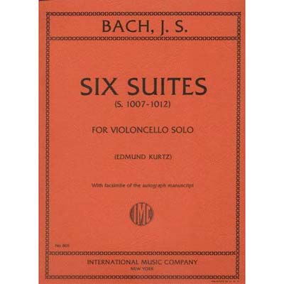 Six Suites for Cello BWV 1007-12 (with manuscript);  Johann Sebastian Bach (International)