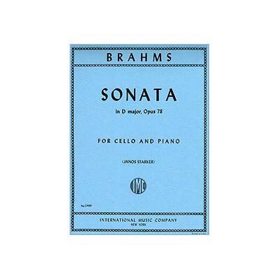 Sonata in D Major, Op. 78, for cello and piano (Starker); Brahms (International)