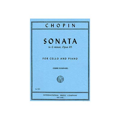 Sonata for Cello and Piano in G Minor, op. 65; Frederic Chopin (International)