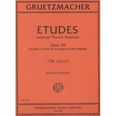 Studies, op. 38, book 1, cello; Gruetzmacher (Int)