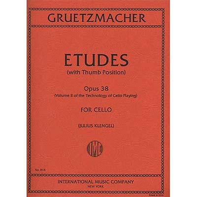 Studies, op. 38, book 2, cello; Gruetzmacher (Int)