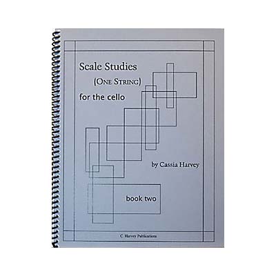 Scale Studies for the Cello (one string), book 2; Cassia Harvey (C. Harvey Publications)
