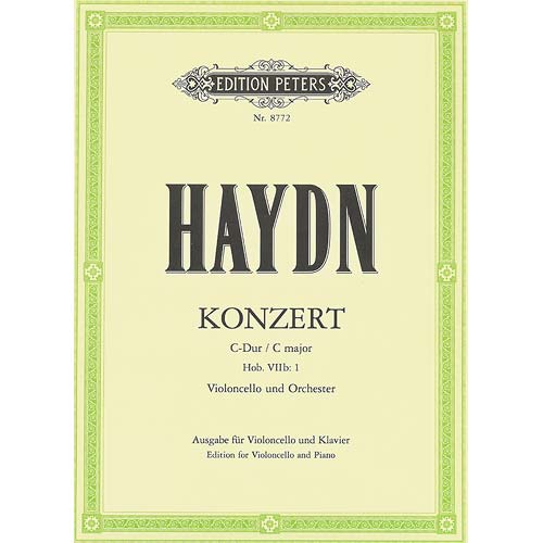 Concerto in C Major, cello and piano; Joseph Haydn (C F. Peters)