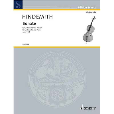 Sonata for cello & piano, op.11, no.3; Paul Hindemith (Schott)