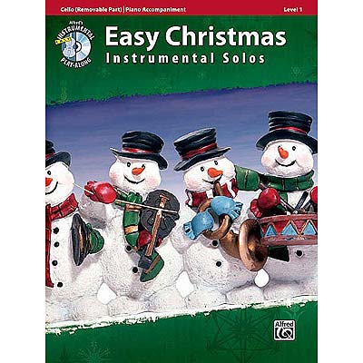 Easy Christmas Instrumental Solos, cello/piano/CD (Alfred)