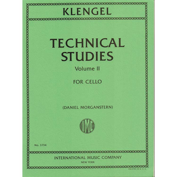 Technical Studies for cello, volume 2; Julius Klengel (International Music Company)