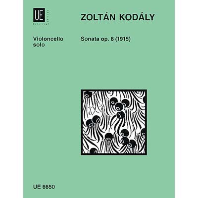 Sonata op. 8, Cello Solo; Zoltan Kodaly (Universlal Editions)