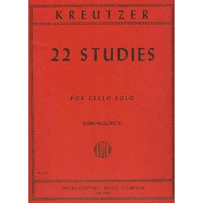 22 Studies for Cello; Kreutzer (Int)