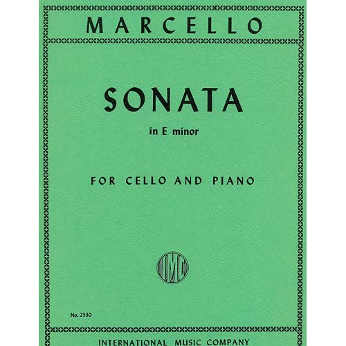 Sonata op.2 no.2 in E Minor, cello; Benedetto Marcello (International)