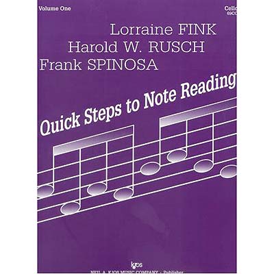Quick Steps to Note Reading, book 1, cello; Fink/Rusch (Kjos)