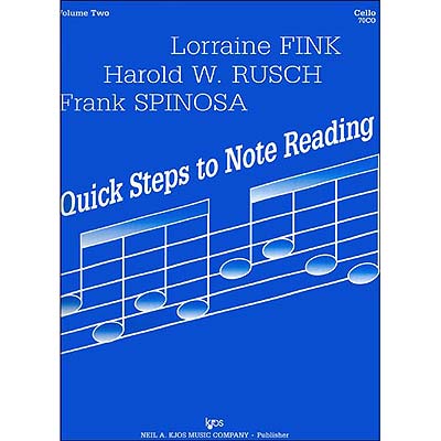 Quick Steps to Note Reading, book 2, cello; Fink/Rusch (Kjos)