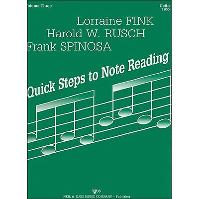 Quick Steps to Note Reading, book 3, cello; Fink/Rusch (Kjos)