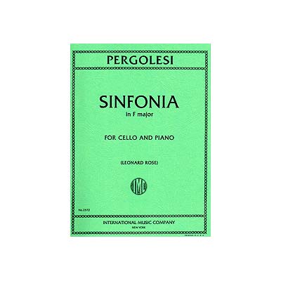 Sinfonia in F major, Cello: Pergolesi (Schott)