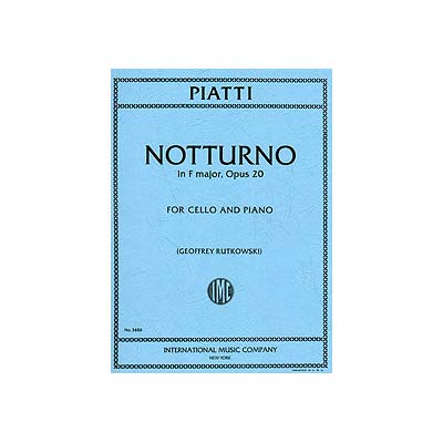 Notturno in F Major, op. 20, Cello; Alfredo Piatti (International)