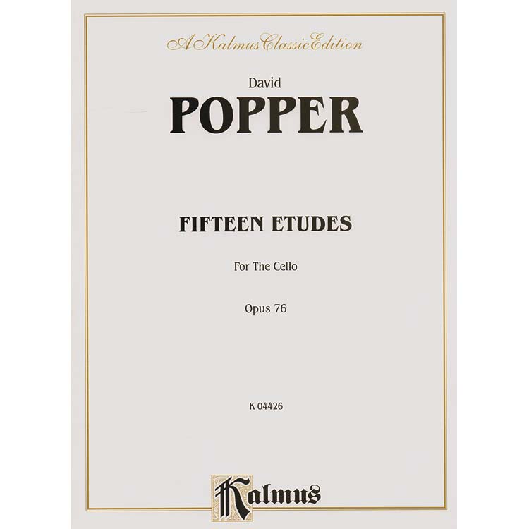 Fifteen Etudes for 2 cellos; David Popper (Kalmus)