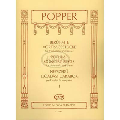 Popular Concert Pieces, volume 1, Cello; Popper (EMB)