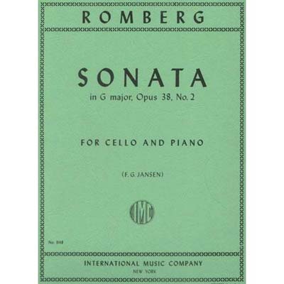Sonata in G Major, op.38, no.2, cello and piano (F. G. Jansen); Bernhard Romberg (International))